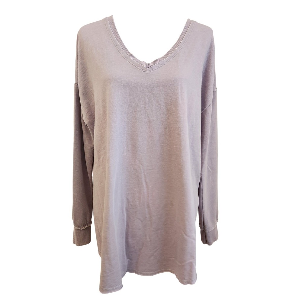 Z Supply V-Neck Weekender Tunic Top‎ Casual Comfy Womens L  Flaw
